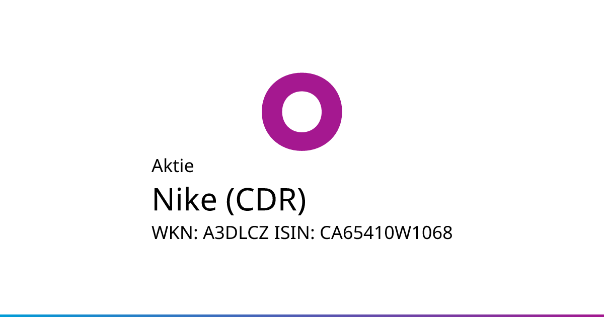 Nike inc hotsell aktie