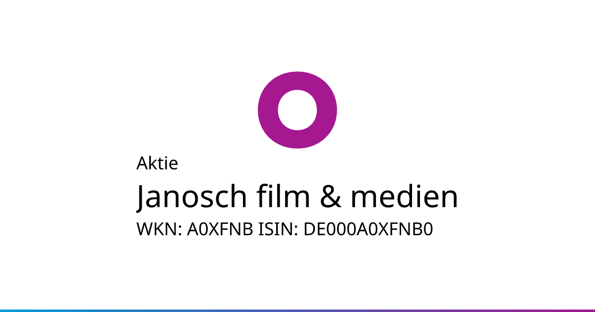 Janosch film & medien AG  START-UP-INITATIVE - Janosch film & medien AG