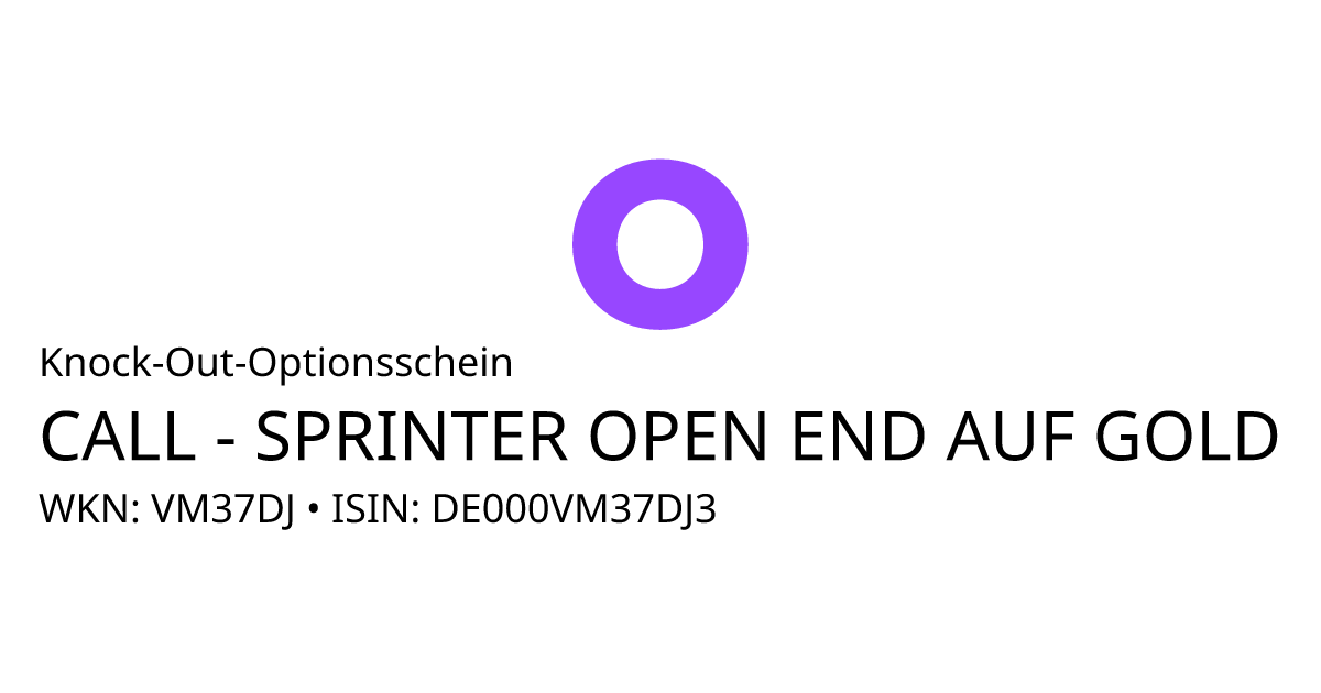 VM37DJ • DE000VM37DJ3 • Aktueller Kurs KnockOutZertifikat auf